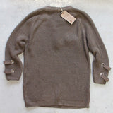 Stevie Lace-Up Sweater in Olive: Alternate View #4