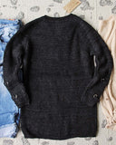 Stevie Lace-Up Sweater in Charcoal: Alternate View #4