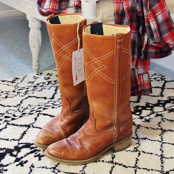 Sweet Stitch Vintage Boots: Featured Product Image