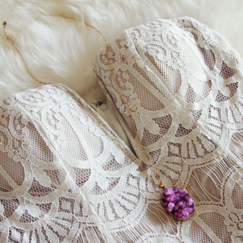 Stonefrost Necklace in Rose