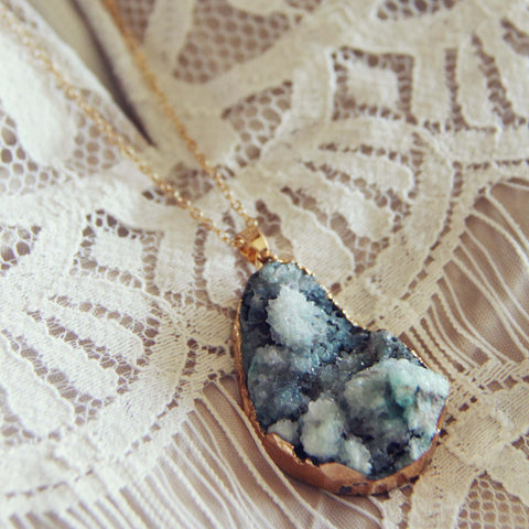Stonefrost Necklace in Sage