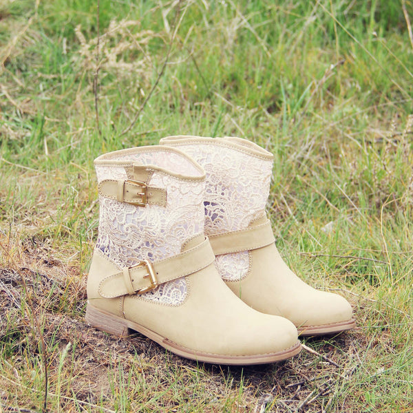 Stormy Desert Lace Boots: Featured Product Image