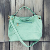 Stormy Skies Studded Tote in Mint: Alternate View #3