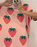 Strawberry Pajama Dress: Alternate View #2