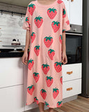 Strawberry Pajama Dress: Alternate View #3