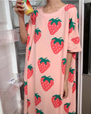 Strawberry Pajama Dress: Alternate View #1