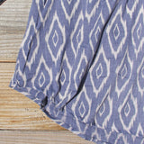 Sugared Breeze Blouse in Midnight Ikat: Alternate View #3