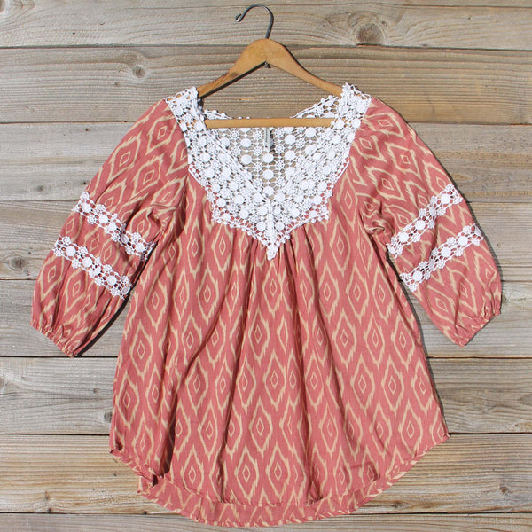 Sugared Breeze Blouse in Desert Ikat: Featured Product Image