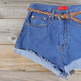 Summer Nights Cuffed Jean Shorts: Alternate View #2