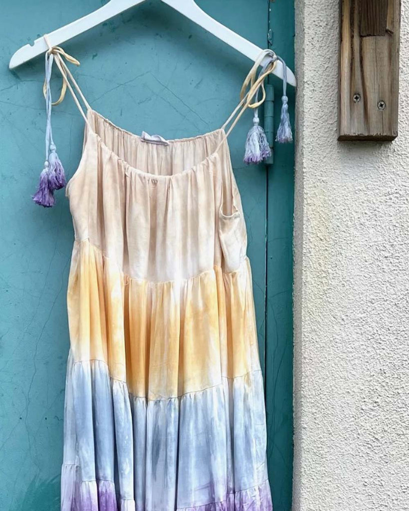 rainbow tiered maxi dress Sun & Rainbow Maxi Dress, Sweet Rainbow Dresses from Spool 72
