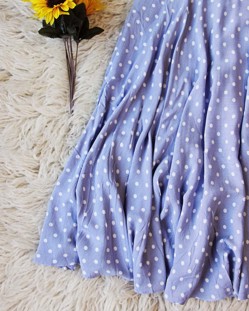 Sunflower Dress in Blue, Sweet Polka Dot Summer Dresses from Spool 72. | Spool No.72 Sunflower Dress in Blue, Sweet Polka Dot Summer Dresses from Spool 72. | Spool No.72