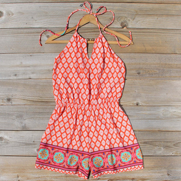 Sunstone Romper in Red: Featured Product Image