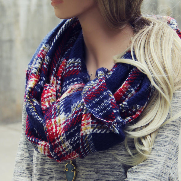 Sweater Weather Plaid Scarf: Featured Product Image