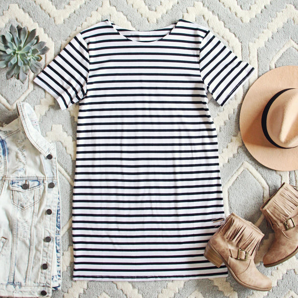 Sweet & Basic Stripe Dress: Featured Product Image