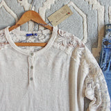 Sweet Lace Henley: Alternate View #2