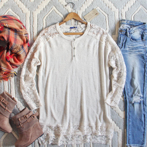 Sweet Lace Henley