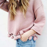 Sweet Pom Sweater (wholesale): Alternate View #1