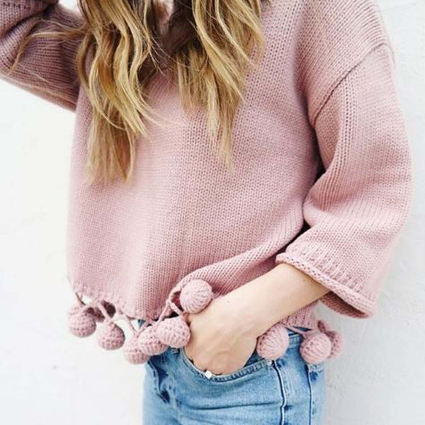 Sweet Pom Sweater: Featured Product Image