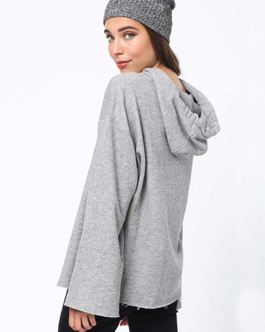 Sweet Tie Sweatshirt in Gray