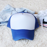 Sweet Trucker Hat in Blue: Alternate View #2