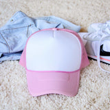 Sweet Trucker Hat in Pink: Alternate View #2