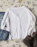 Tahoe Knit Sweater in White: Alternate View #5
