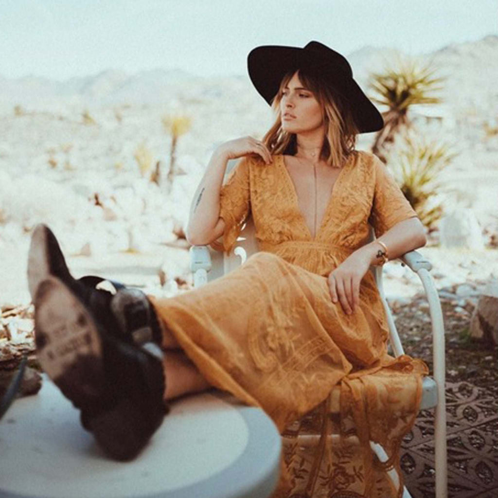 Tainted Rose Lace Maxi Dress in Mustard, Sweet Bohemian Maxi Dresses from Spool 72. | Spool No.72 Tainted Rose Lace Maxi Dress in Mustard, Sweet Bohemian Maxi Dresses from Spool 72. | Spool No.72