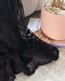 Tainted Rose Lace Romper in Black: Alternate View #3