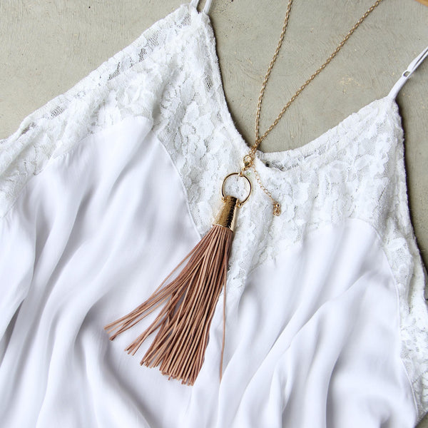 Farrah Tassel Necklace: Featured Product Image