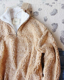 Teddy Cozy Pullover in Sand: Alternate View #2