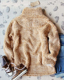 Teddy Cozy Pullover in Sand: Alternate View #3