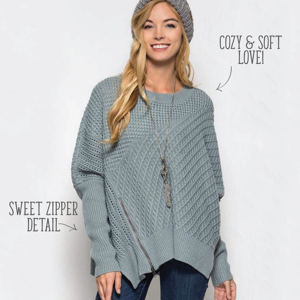The Slouchy Sage Sweater: Featured Product Image