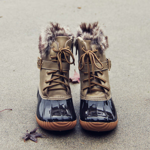 The Alpine Duck Boots in Taupe, Fall & Winter Duck Boots from Spool No.72. | Spool No.72