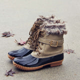 The Alpine Duck Boots in Taupe: Alternate View #1