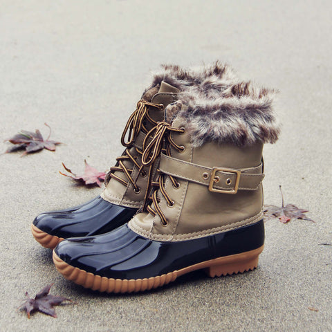 The Alpine Duck Boots in Taupe