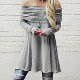 The Bailey Tunic Tee in Gray: Alternate View #1