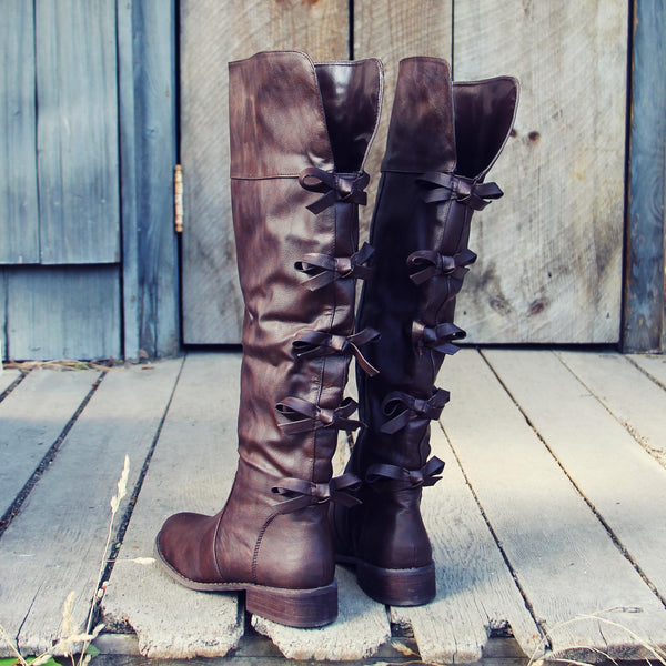 The Bow Back Boots, Sweet Riding Boots from Spool No.72. | Spool No.72