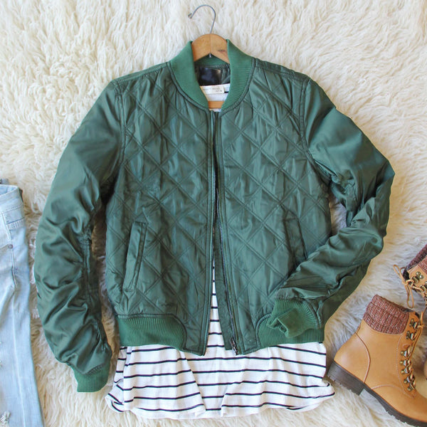 The Bomber Jacket in Olive: Featured Product Image