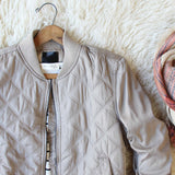 The Bomber Jacket in Taupe: Alternate View #2