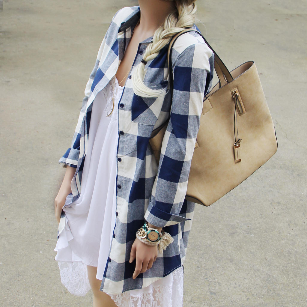 plaid shirt dresses The Boyfriend Shirt Dress, Sweet & Cozy Dresses from Spool 72