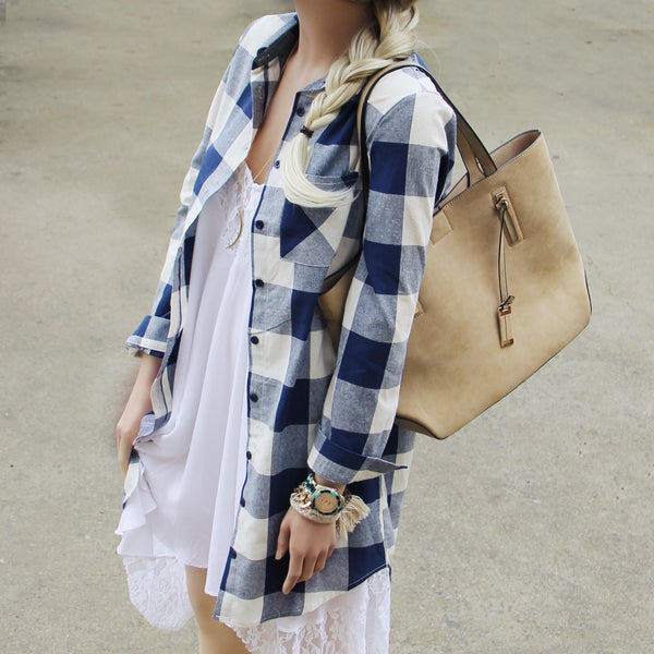 The Boyfriend Shirt Dress: Featured Product Image