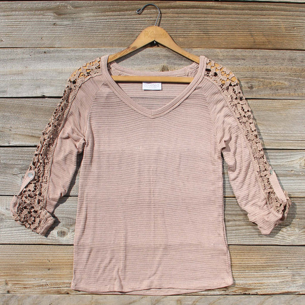 The Maddie Cozy Tee in Sand: Featured Product Image
