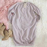 The Lace-up Sweatshirt Dress in Taupe: Alternate View #4