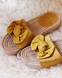 Mimi Slide Sandals in Mustard: Alternate View #4