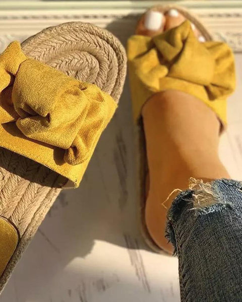 Mimi Slide Sandals in Mustard: Featured Product Image