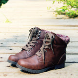 The Mountaineer Sweater Boots in Brown: Alternate View #1