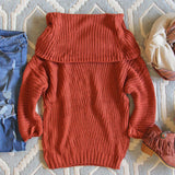 The Nubby Knit Sweater in Rust: Alternate View #4