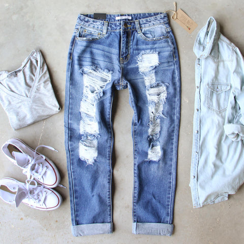 Sandstone Boyfriend Jean