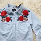 Thunder Rose Chambray Top: Alternate View #2