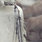 Timber Feather Necklace: Alternate View #2